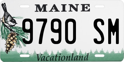 ME license plate 9790SM