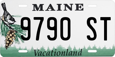 ME license plate 9790ST