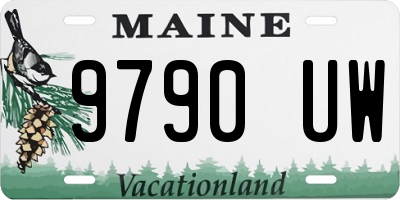 ME license plate 9790UW