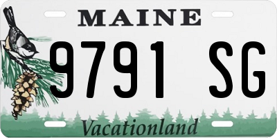 ME license plate 9791SG