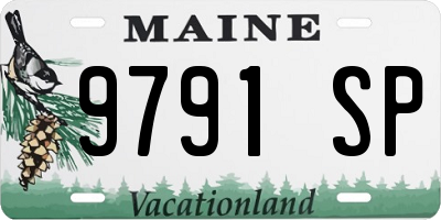 ME license plate 9791SP