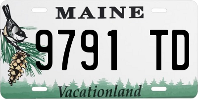 ME license plate 9791TD