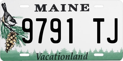 ME license plate 9791TJ