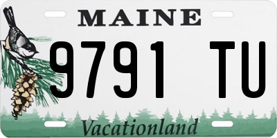 ME license plate 9791TU