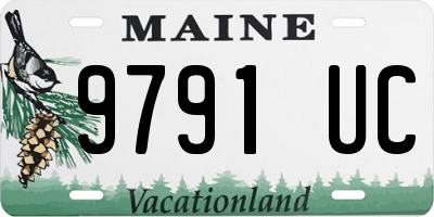 ME license plate 9791UC
