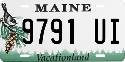 ME license plate 9791UI