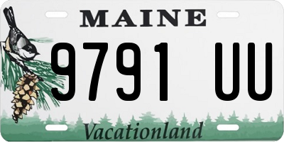 ME license plate 9791UU