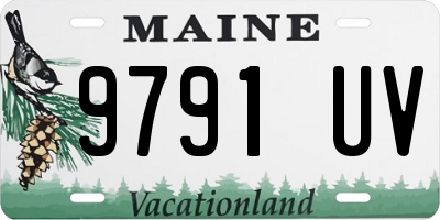 ME license plate 9791UV