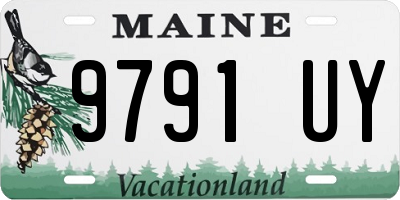 ME license plate 9791UY