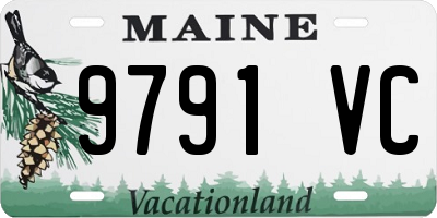 ME license plate 9791VC