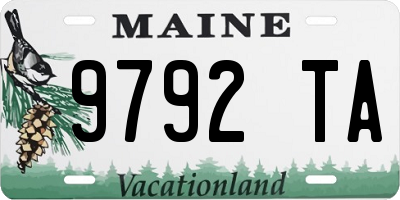 ME license plate 9792TA