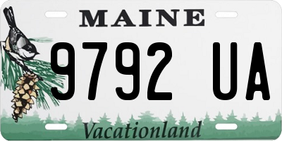ME license plate 9792UA