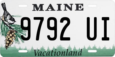 ME license plate 9792UI