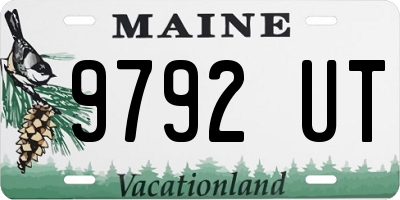 ME license plate 9792UT