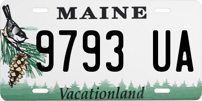 ME license plate 9793UA