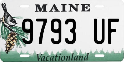 ME license plate 9793UF