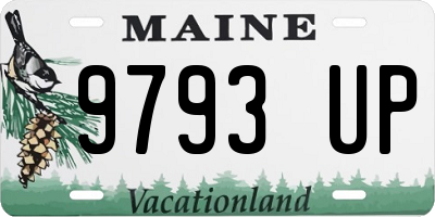 ME license plate 9793UP