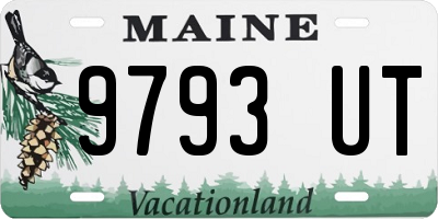 ME license plate 9793UT