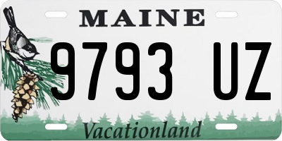 ME license plate 9793UZ