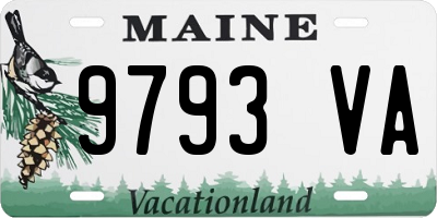 ME license plate 9793VA