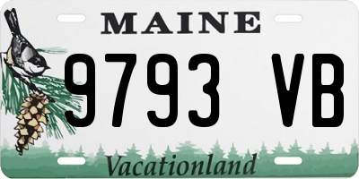 ME license plate 9793VB