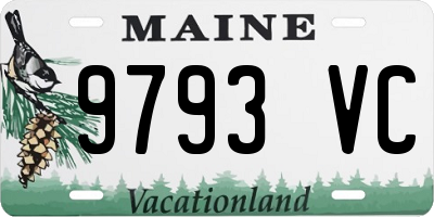 ME license plate 9793VC