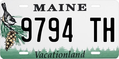 ME license plate 9794TH