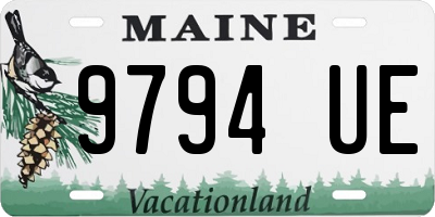 ME license plate 9794UE