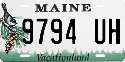 ME license plate 9794UH