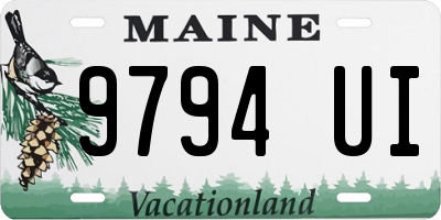 ME license plate 9794UI