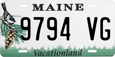 ME license plate 9794VG