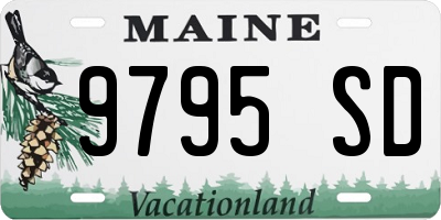 ME license plate 9795SD