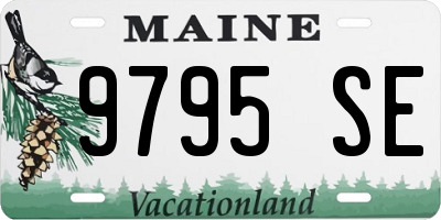 ME license plate 9795SE