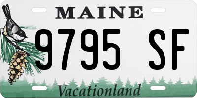 ME license plate 9795SF