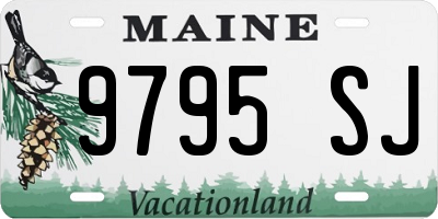 ME license plate 9795SJ