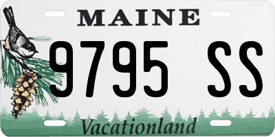 ME license plate 9795SS