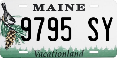 ME license plate 9795SY