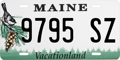 ME license plate 9795SZ