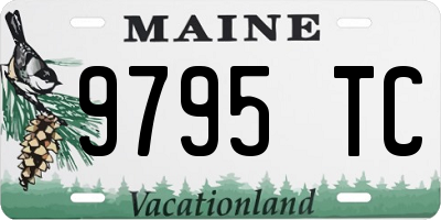 ME license plate 9795TC