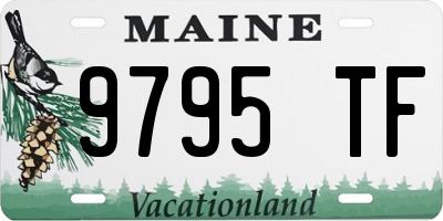 ME license plate 9795TF