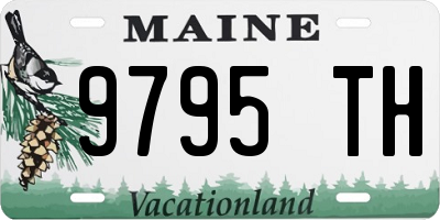 ME license plate 9795TH