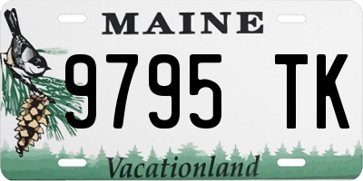 ME license plate 9795TK