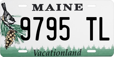 ME license plate 9795TL