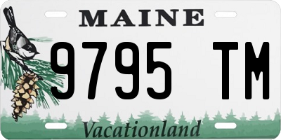 ME license plate 9795TM