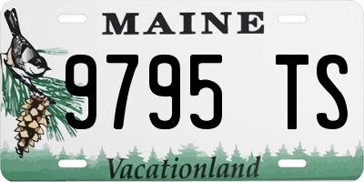 ME license plate 9795TS