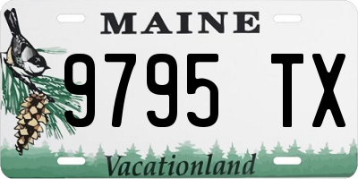 ME license plate 9795TX