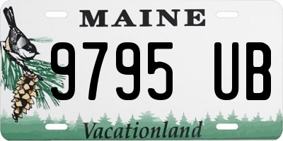 ME license plate 9795UB