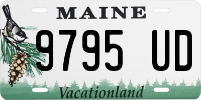 ME license plate 9795UD
