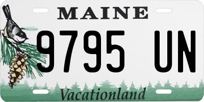 ME license plate 9795UN