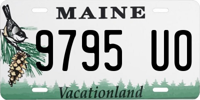 ME license plate 9795UO